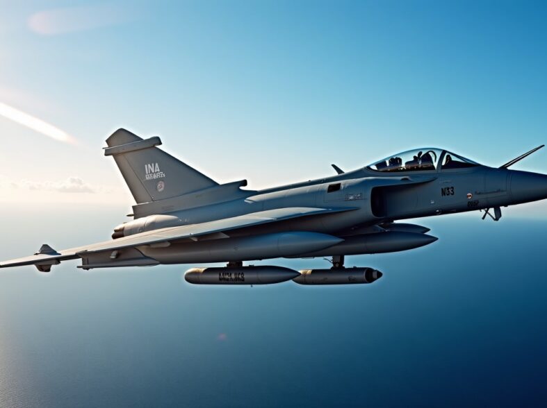 Succès pour la Marine française : un Rafale embarqué largue avec précision deux bombes AASM 1000