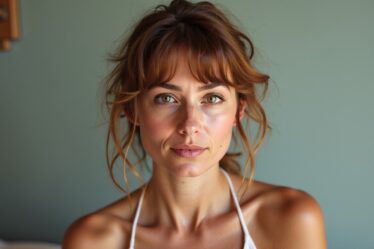 Les clichés audacieux de Sophie Favier sans vêtements